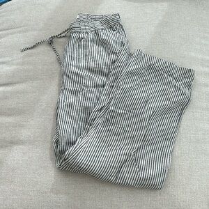 Linen striped pants